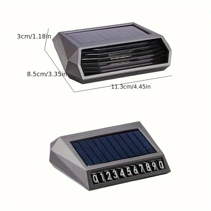 Solar powered car air purifier, automatic parking operation, effectively decomposes odors, sterilizes and disinfects, without the need for consumables. Solar panel, built-in lithium battery, fully charged with a range of 10-15 days