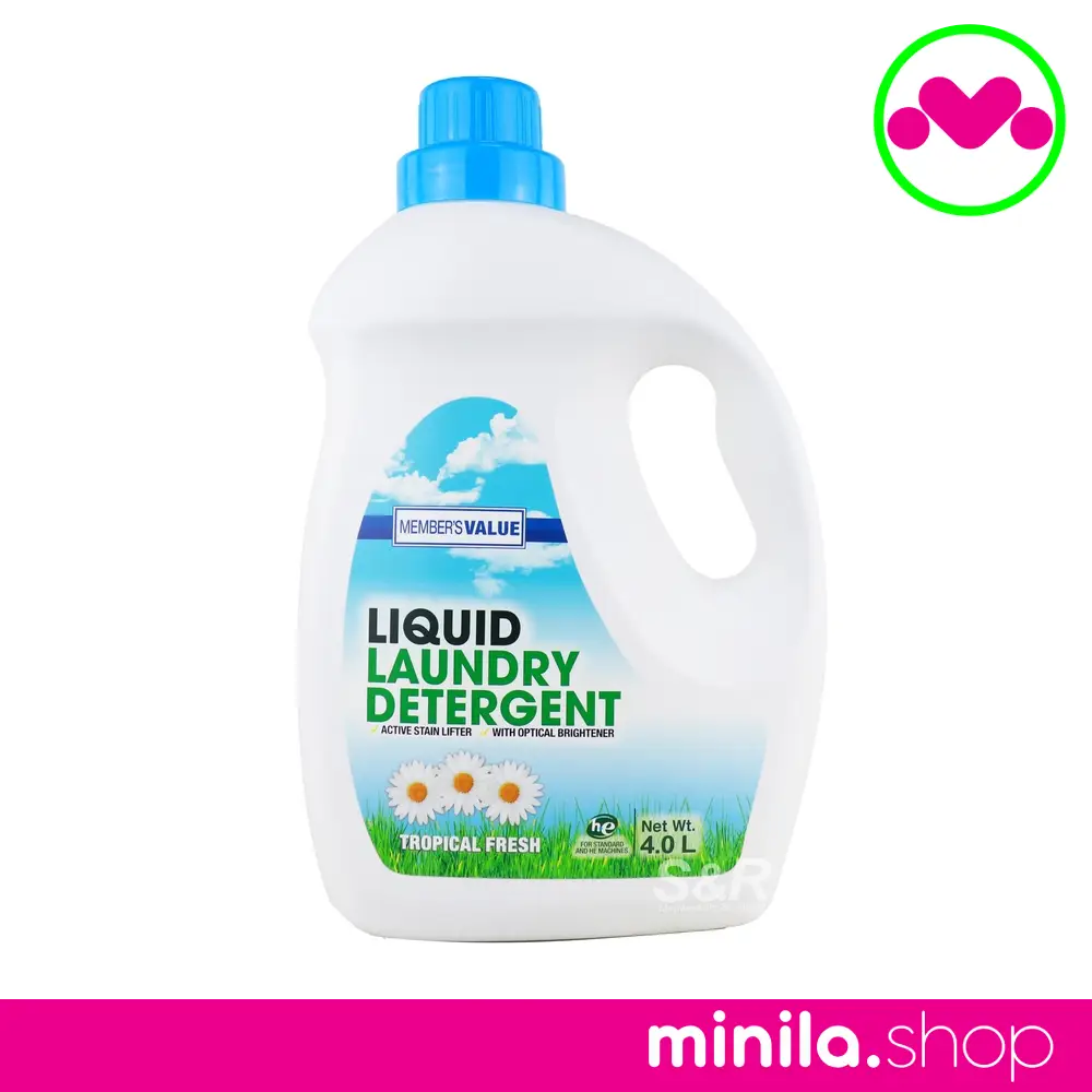 Member's Value Tropical Fresh Liquid Laundry Detergent 4L