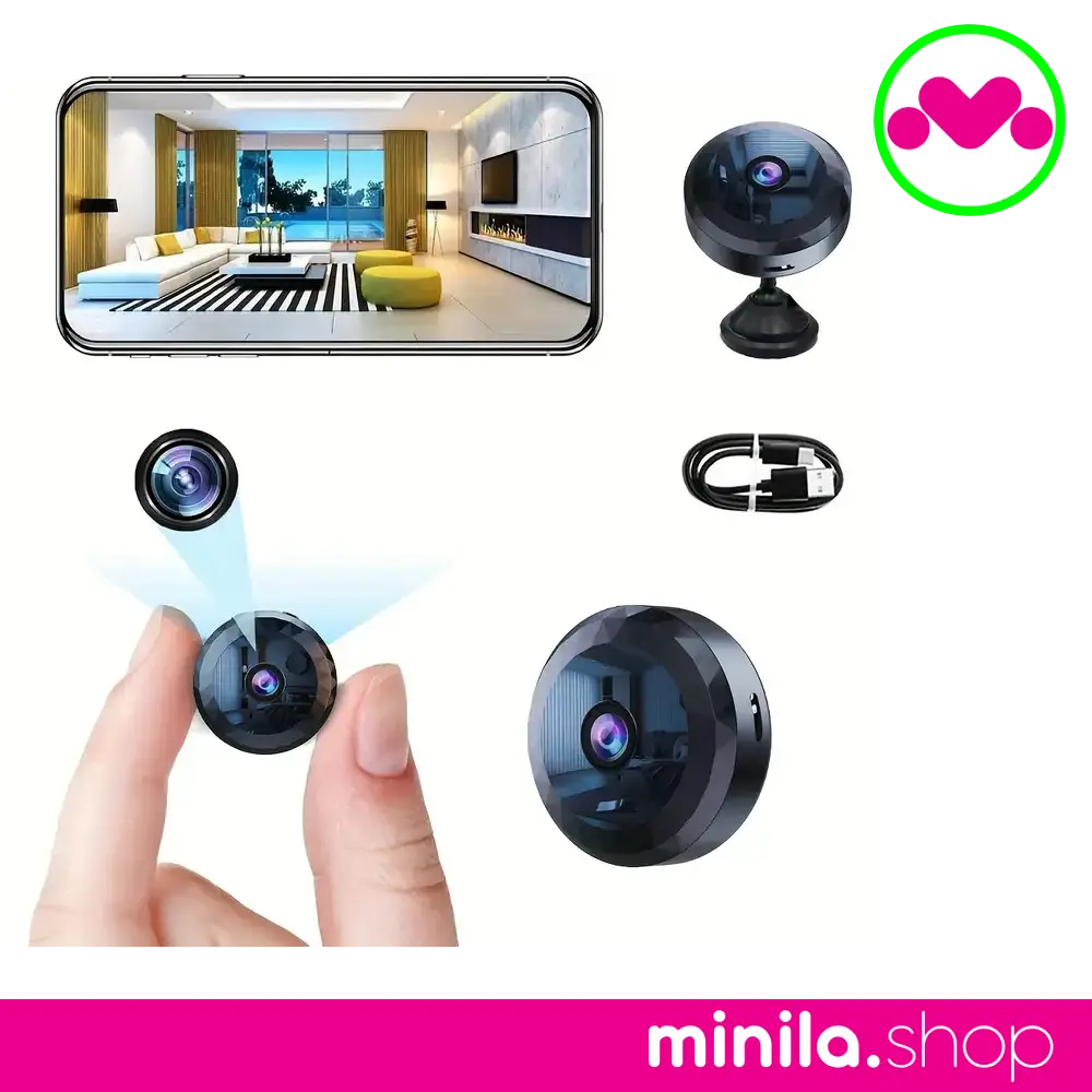 1pc Mini WiFi Surveillance Camera, WiFi Monitor Night Vision