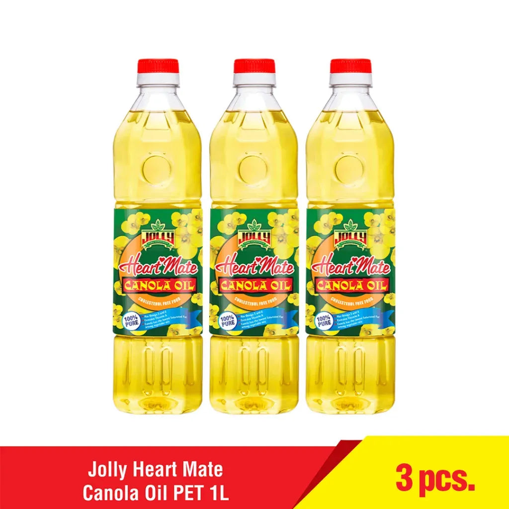 Jolly Heart Mate Canola Oil PET 1L x 3
