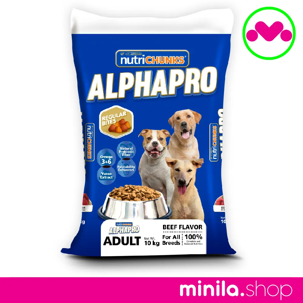 ALPHAPRO Regular Bites Adult Beef 10kg