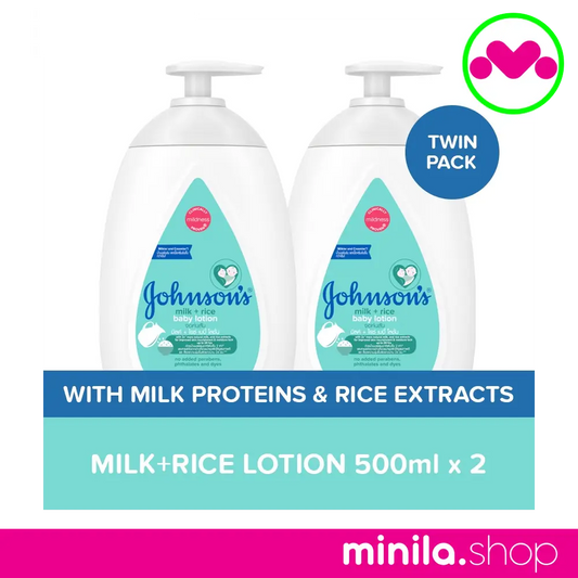 Johnson's Milk+Rice Lotion 500ml x 2