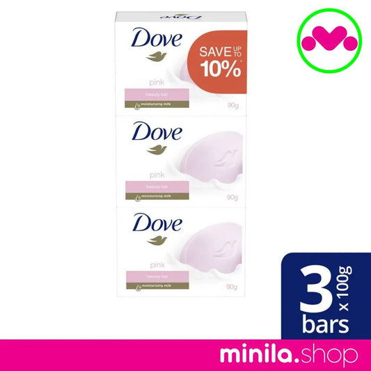 Dove Bar Soap Pink Beauty Bundle of 3 of 90g