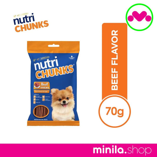 Nutri Chunks Beef Sticks 70g