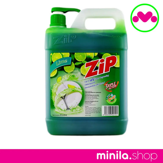 Zip Lime Dishwashing Liquid 4L