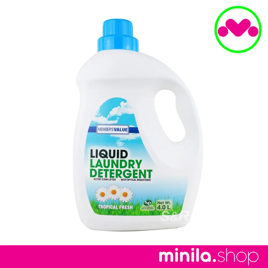 Member's Value Tropical Fresh Liquid Laundry Detergent 4L