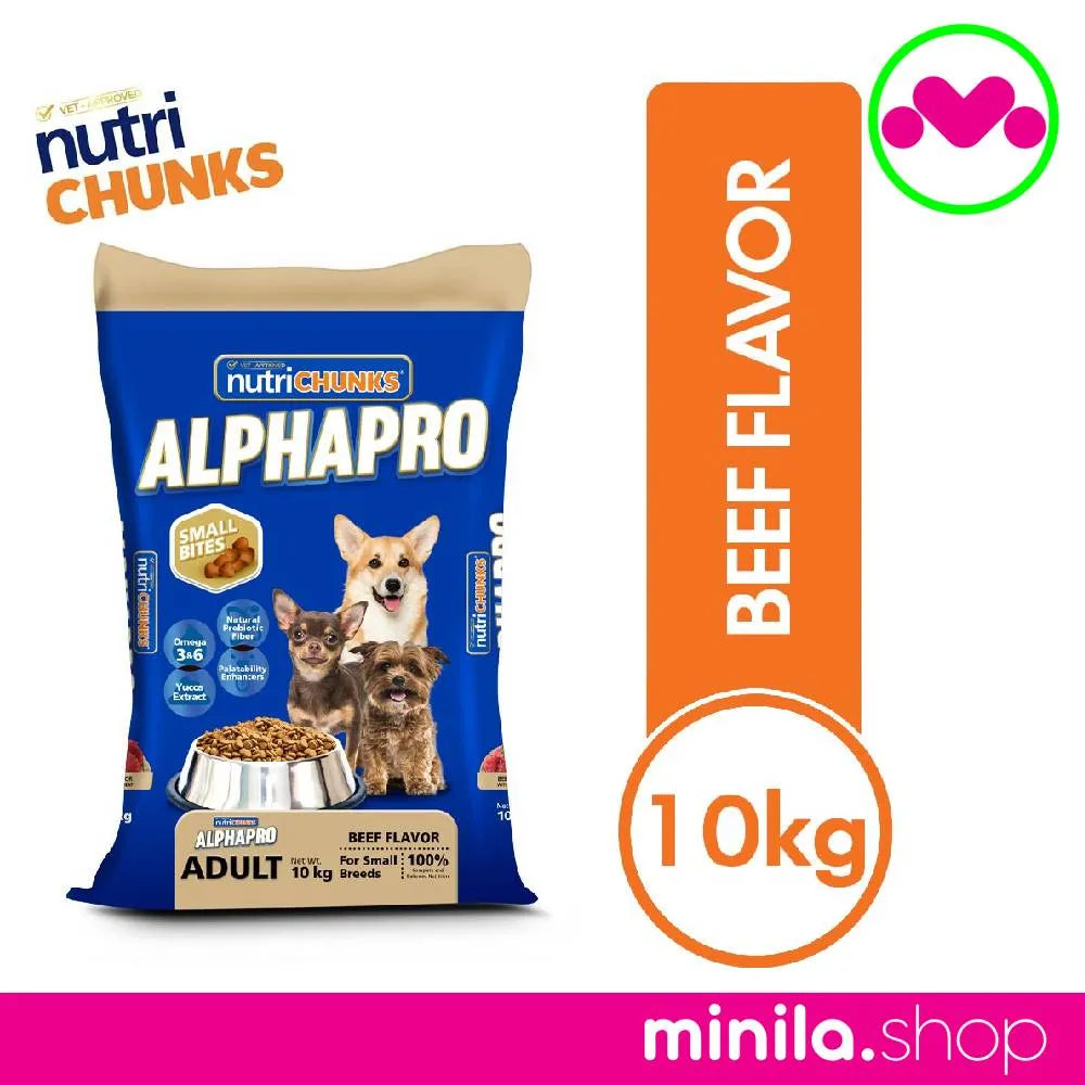 ALPHAPRO Small Bites Adult Beef 10kg