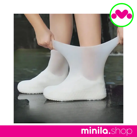 1 Set Of Outdoor Latex Rain Boots Waterproof Shoe Cover That Can Be Reused For Rain Prevention. Multiple Colors To Choose From, Durable